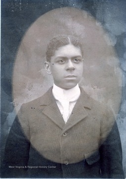Portrait of a male African-American student from Storer College.