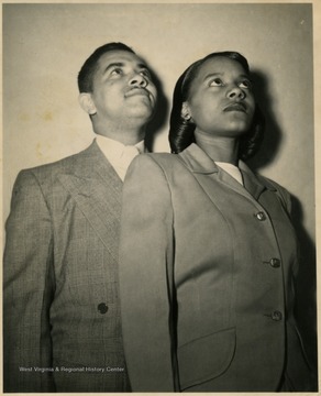Male and female students posed for a portrait.