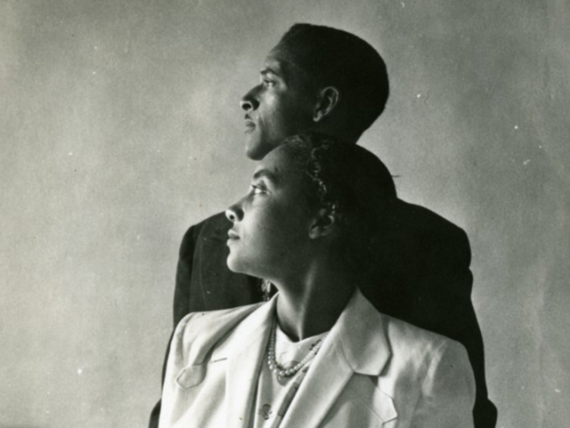 Profile Portrait of a Young Man and Woman, Both Students at Storer College