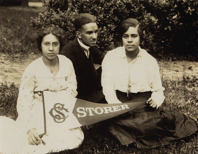 Storer College Students Display the School's Pennant