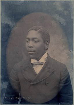 Portrait of a male African-American student from Storer College.